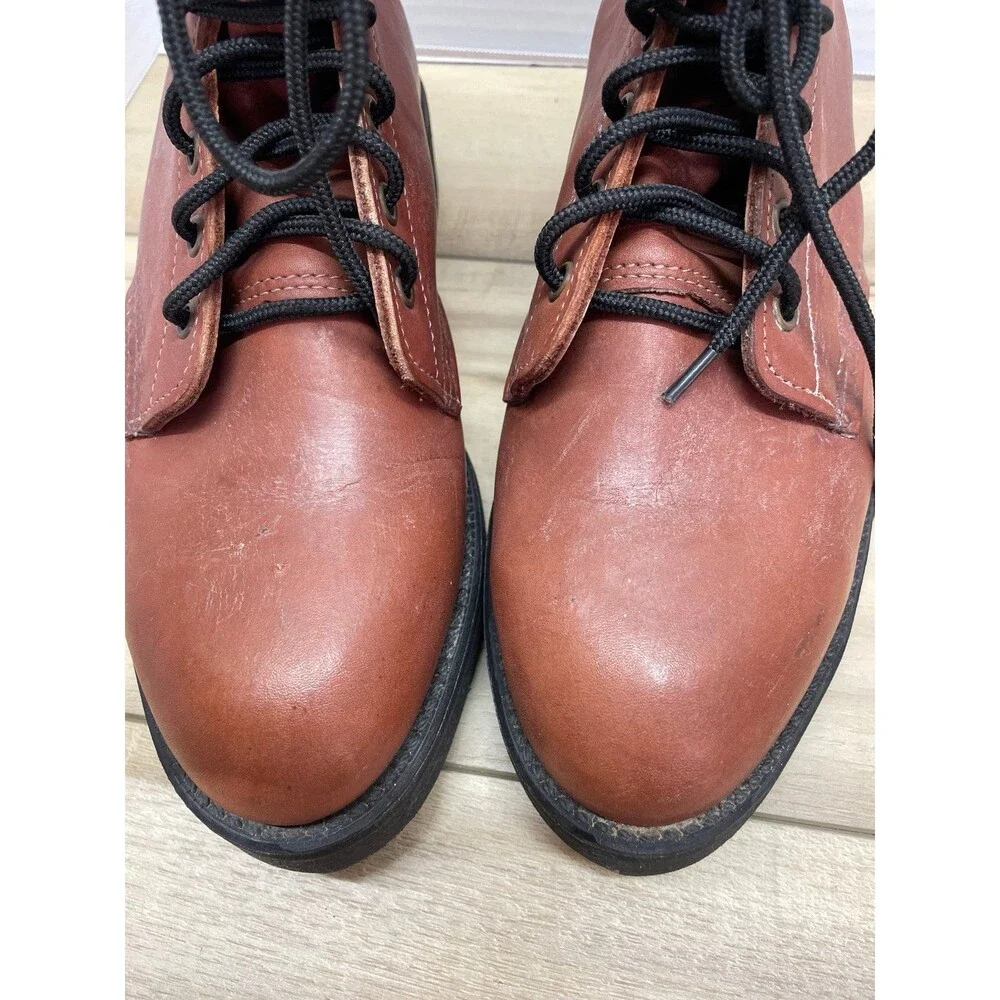 Work America lace up 8” logger work boot 7D